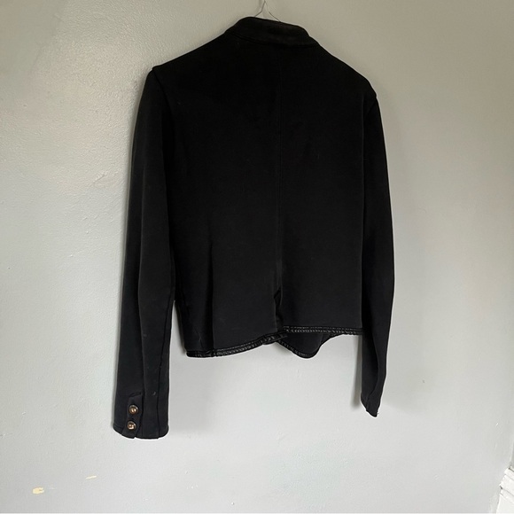 Aeropostale Button Up Military Style Fall Spring coat jacket Black Medium - Picture 5 of 10